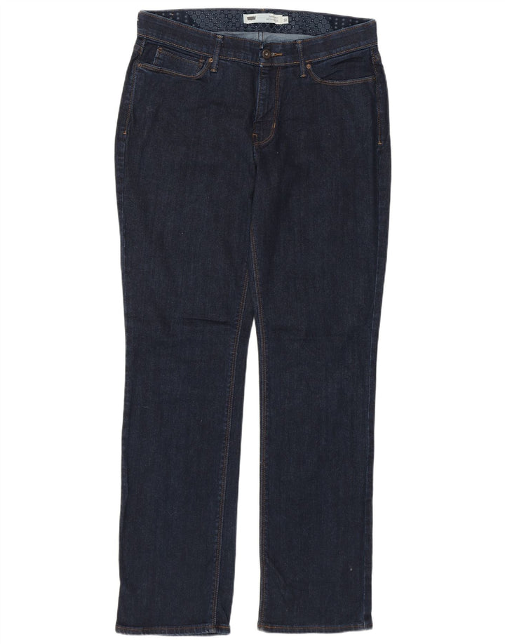 Blugi drepti 525 pentru femei LEVI'S US 12 mare W31 L32 bumbac bleumarin