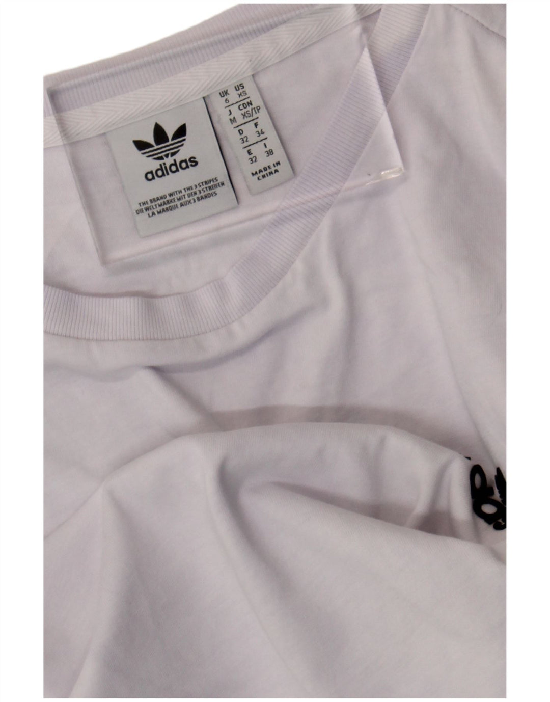 Tricou grafic supradimensionat ADIDAS pentru femei UK 6 XS Albastru