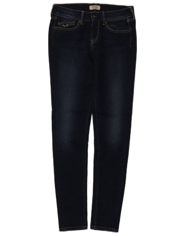 PEPE Jeans Womens Slim Regular Skinny W27 L30 Bleumarin Bumbac