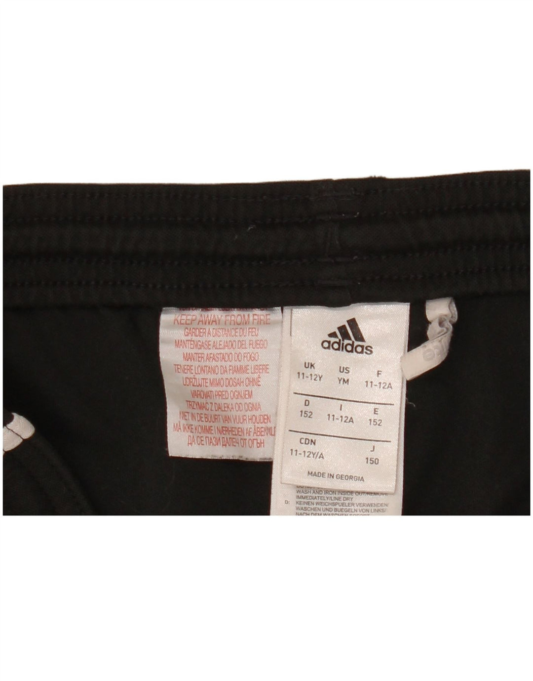 Pantaloni scurți sport Adidas Climalite pentru băieți 11-12 ani poliester negru