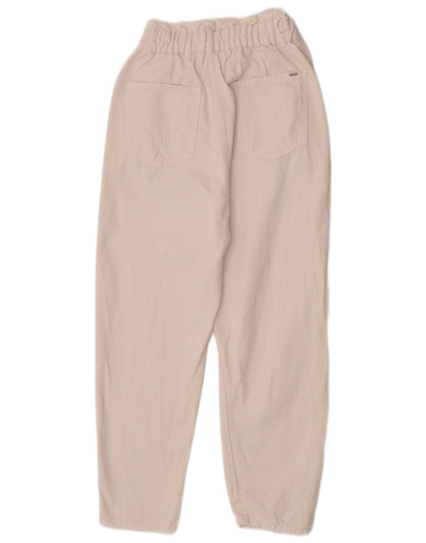 Blugi conici pentru femei Zara EU 36 XS W26 L25 Bumbac alb