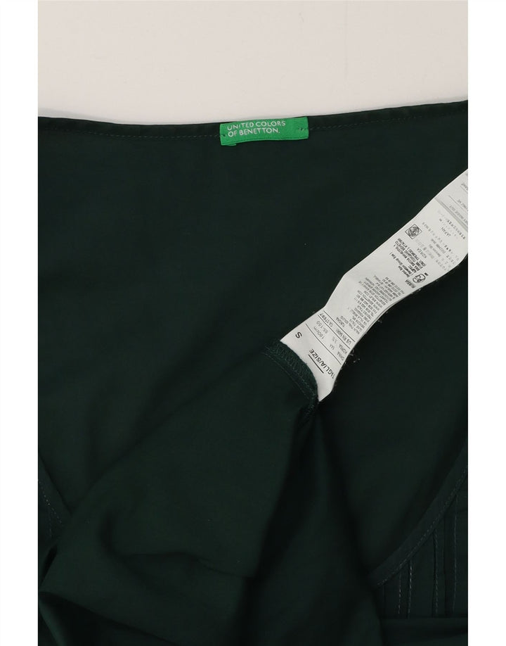 Rochie A-Line pentru femei BENETTON UK 10 Bumbac verde mic