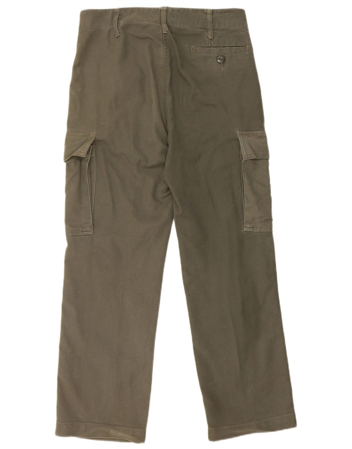 Pantaloni cargo drepți pentru bărbați VINTAGE L30 L28 bumbac kaki