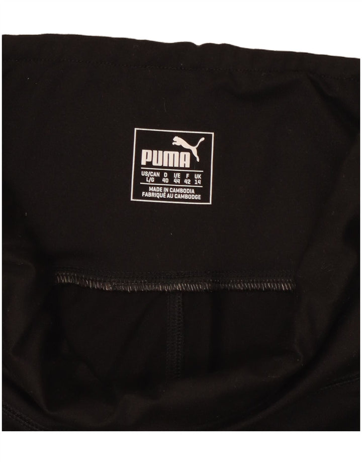 Leggings PUMA pentru femei UK 14 Medium Black Colorblock