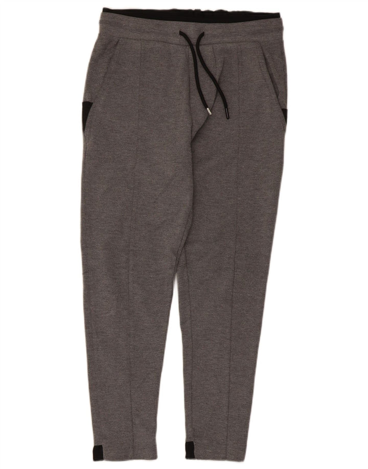 Pantaloni de trening pentru bărbați Zara mici, gri, poliester color bloc