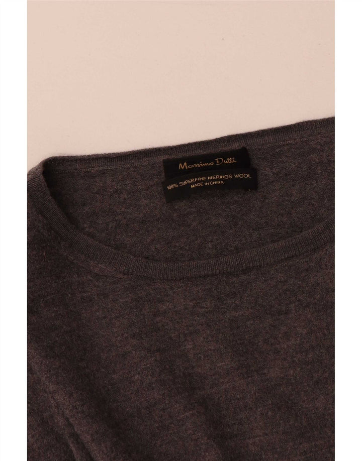 Massimo Dutti Pulover Fete Gât Barcă 7-8 Ani Lână Gri