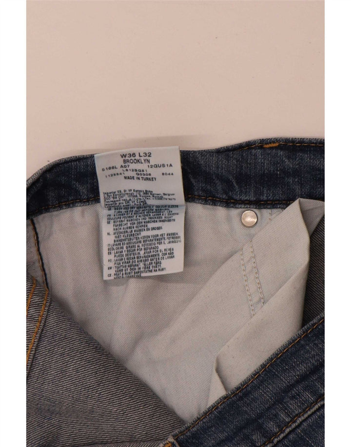 Blugi drepti Brooklyn pentru femei Lee W36 L30 bumbac albastru