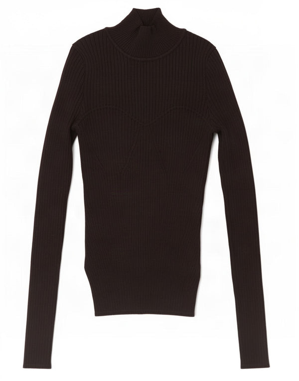 Crop Top pentru femei Zara cu mânecă lungă UK 8 mic, negru, viscoză