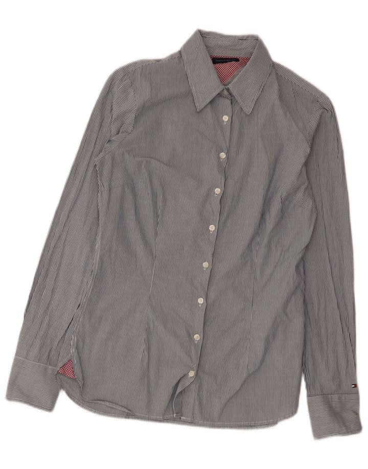 Cămașă Tommy Hilfiger pentru femei US 6 Medium Grey Pinstripe Bumbac