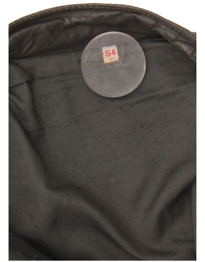 Geacă de piele vintage pentru bărbați IT 54 2XL gri