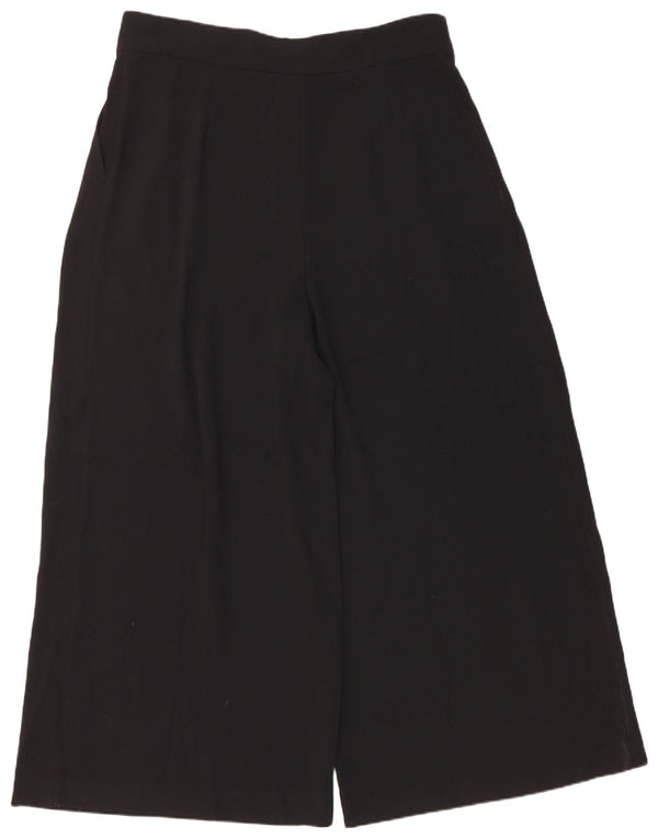 Pantaloni tăiați pentru femei Zara 2XL L34 L28 Poliester negru