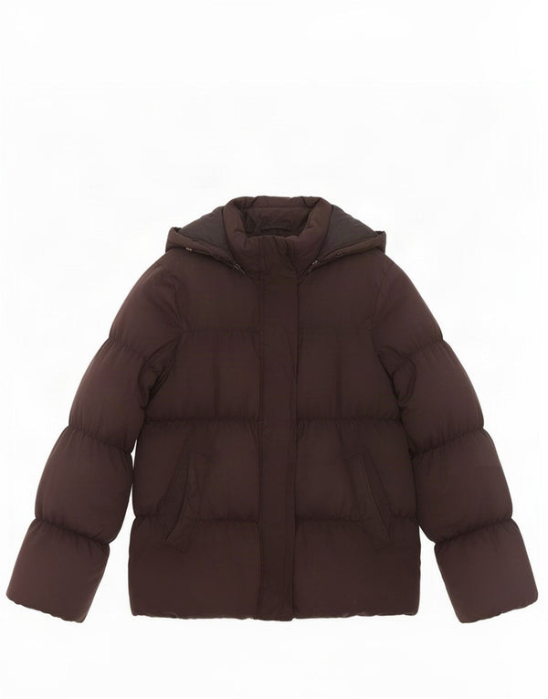Jachetă căptușită cu glugă pentru femei Gap UK 10 Small Black