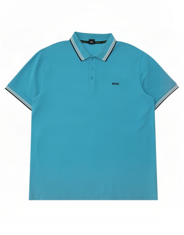 Tricou polo pentru bărbați Hugo Boss 4XL, bumbac albastru