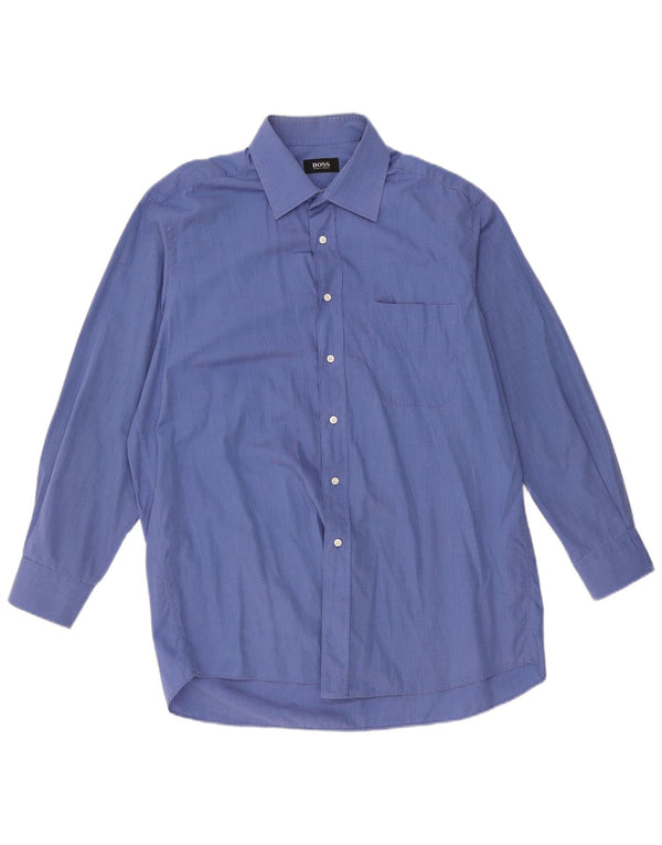 Cămașă pentru bărbați Hugo Boss Mărimea 43 17 XL Bumbac albastru