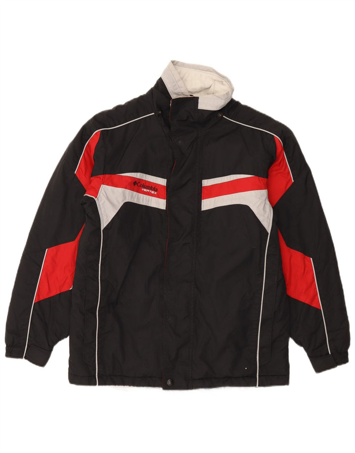 Jachetă Windbreaker Columbia pentru băieți 14-15 ani, neagră, nailon color-block