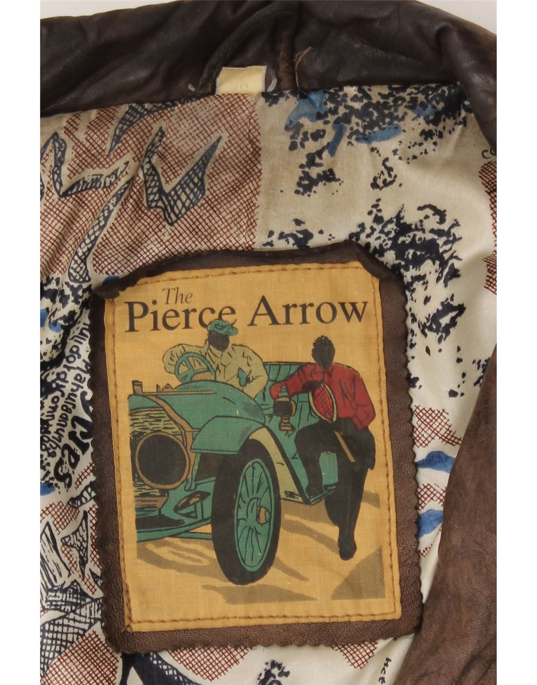 Jachetă din piele pentru bărbați Pierce Arrow IT 56 3XL din piele maro