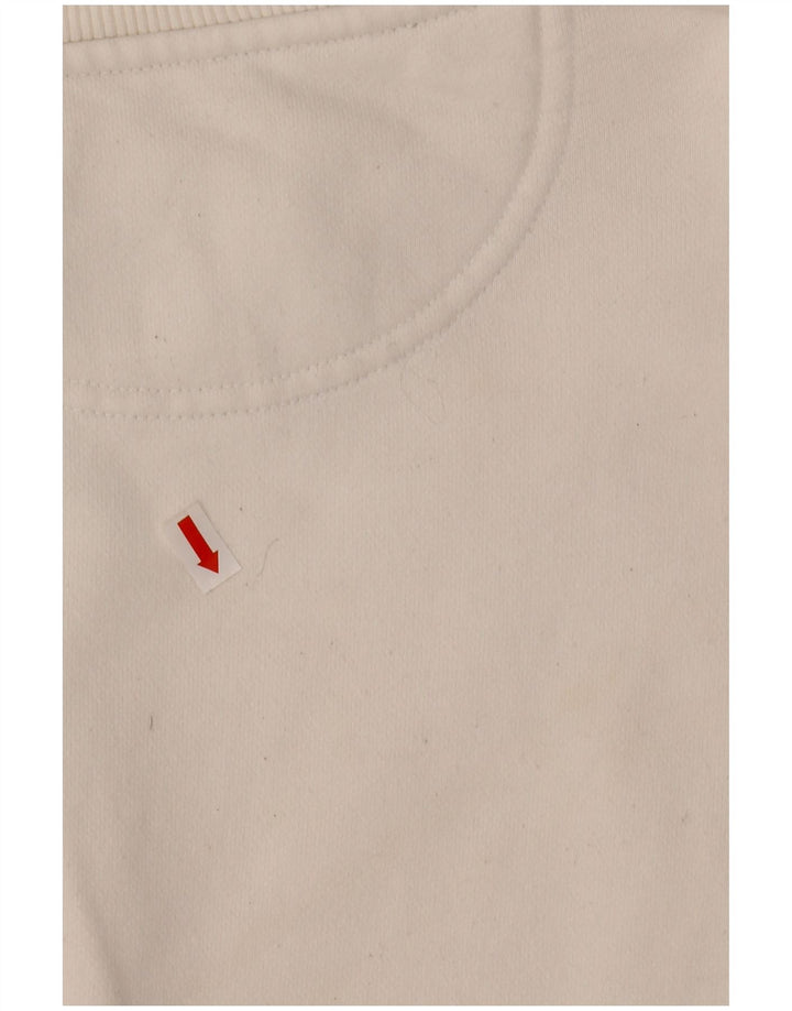 Pulover supradimensionat cu grafic pentru femei CHAMPION UK 16 Large White