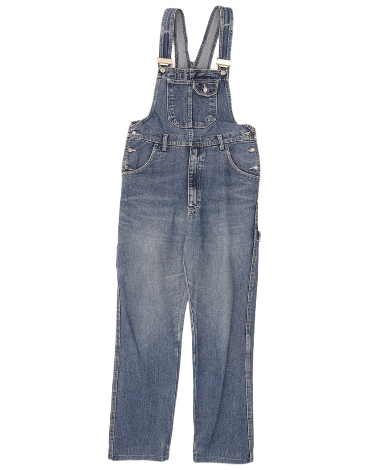 Blugi salopete de damă vintage W31 L29 bumbac albastru