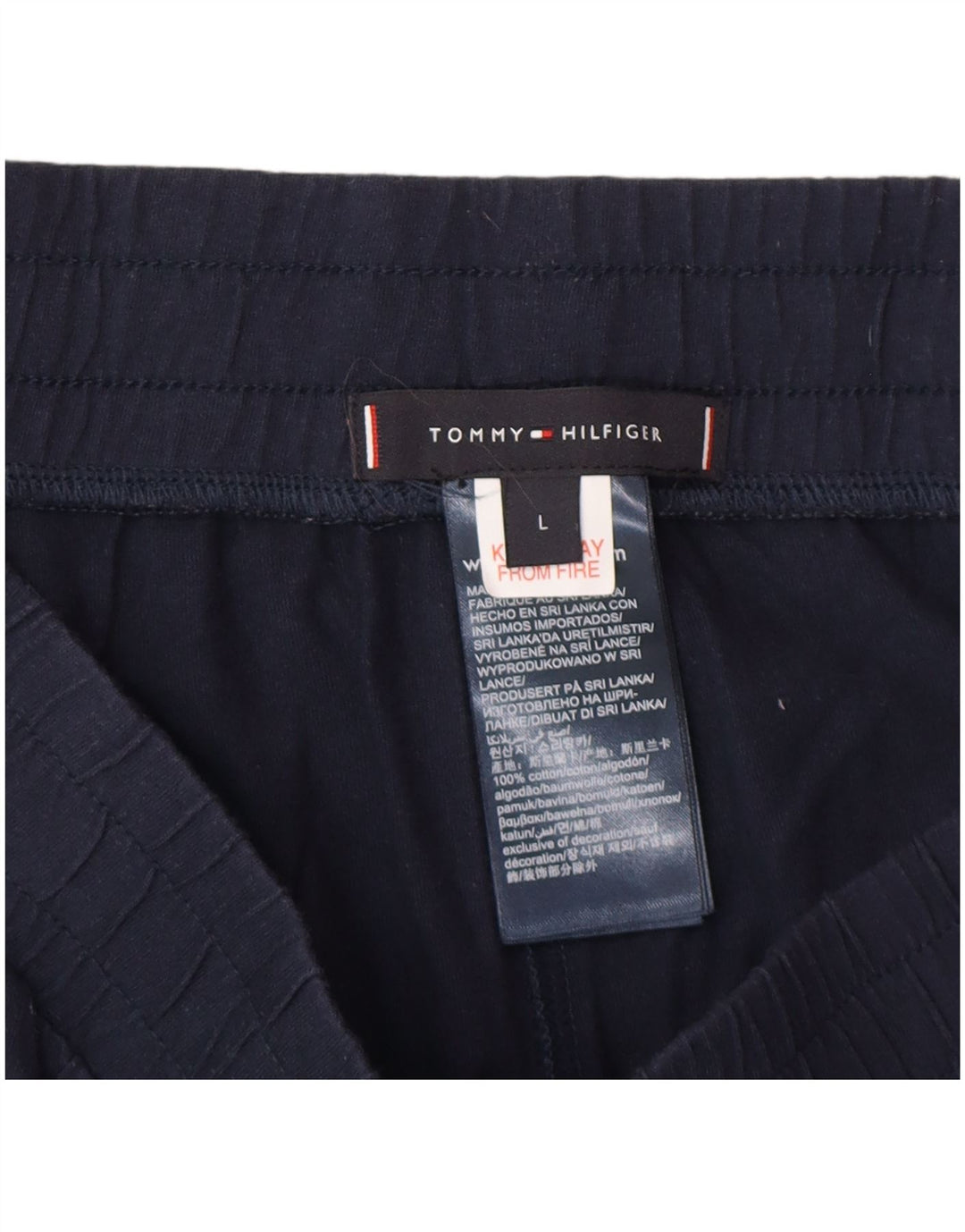 Pantaloni scurți sport grafic Tommy Hilfiger pentru bărbați, mari, albastru, bumbac