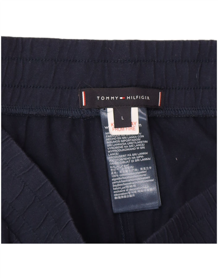 Pantaloni scurți sport grafic Tommy Hilfiger pentru bărbați, mari, albastru, bumbac