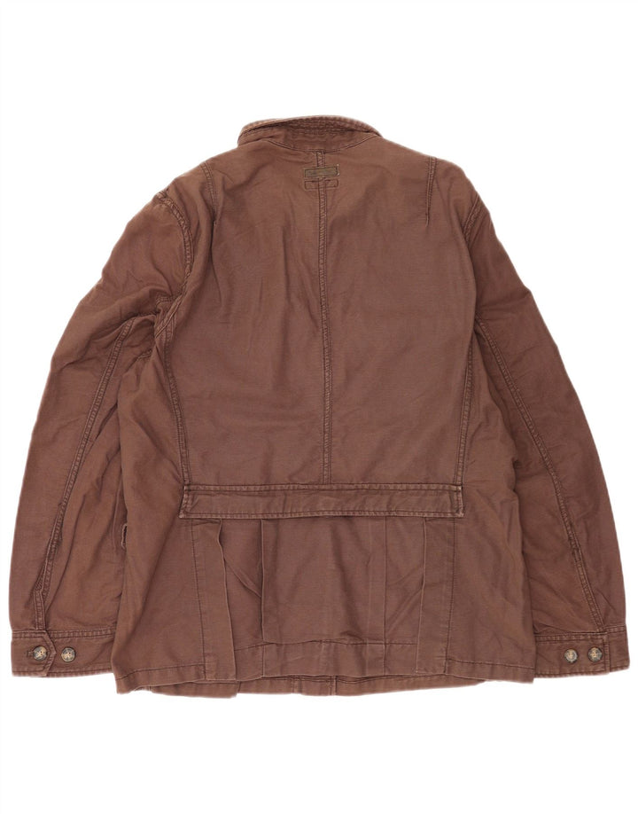 Marlboro Classics Jachetă Utilitară Reversibilă EU 50 3XL Bumbac Maro