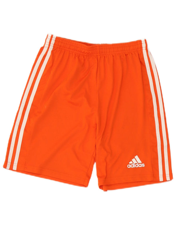 Pantaloni scurți sport Aeroready Adidas pentru băieți 15-16 ani poliester portocaliu