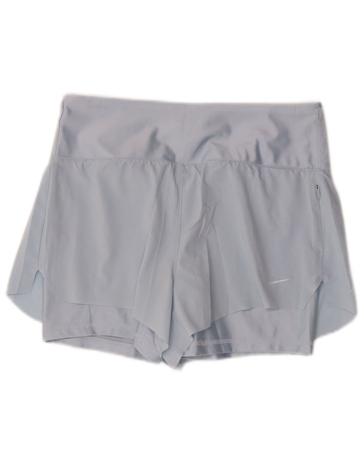 Pantaloni scurti sport Nike Dri Fit pentru femei UK 10 Small Blue Poliester