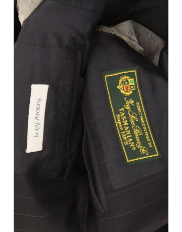 TASMANIAN Jachetă pentru bărbați cu 3 nasturi, UK 38 Medium Bleumarin, cu dungi