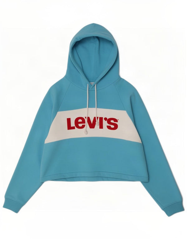Jumper Levi's Crop Graphic pentru femei, UK 16, mare, albastru