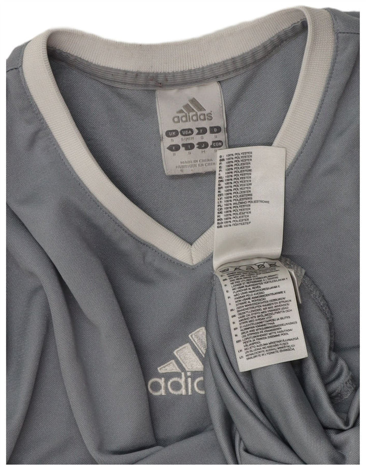 Tricou Adidas Climalite pentru bărbați Top mic, gri, poliester