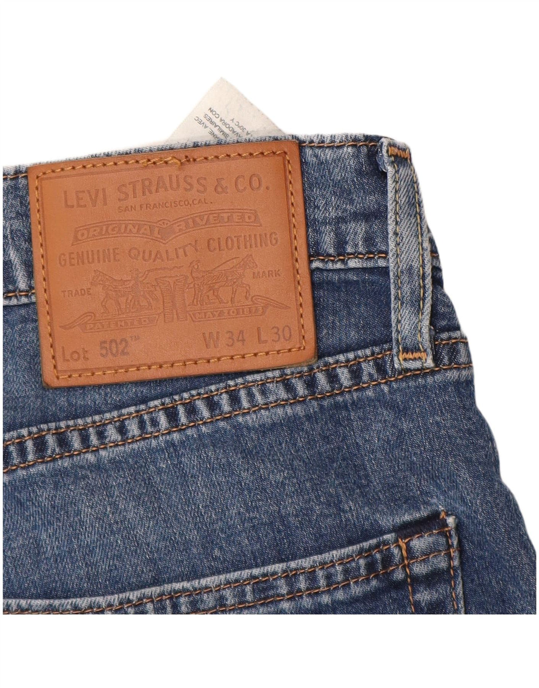 Blugi conici 502 pentru bărbați LEVI'S L34 L30 Bumbac albastru