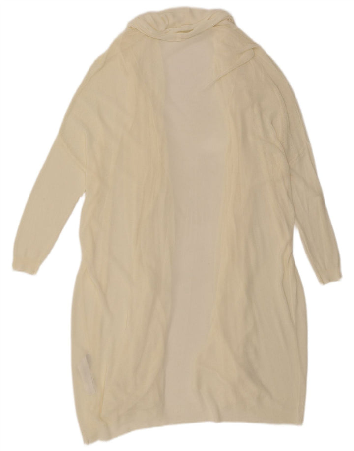Pulover cardigan deschis supradimensionat pentru femei Zara UK 14 Medium Off White