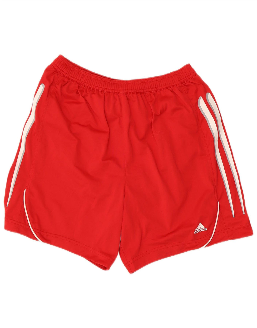 Pantaloni scurți sport pentru bărbați Adidas, poliester roșu mediu