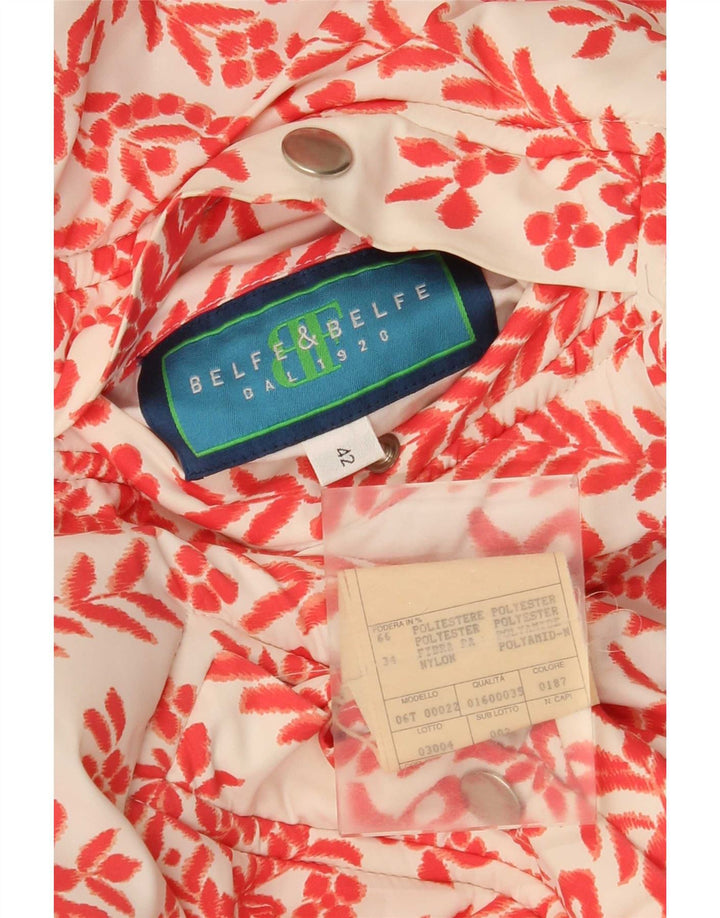 Jachetă reversibilă cu glugă supradimensionată Belfe & Womens IT 42 Medium Red Floral