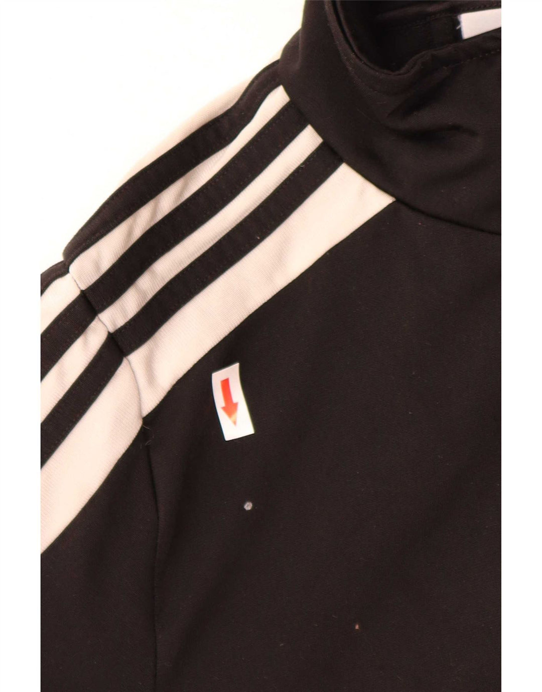 Jachetă de top pentru trening Adidas pentru femei UK 14 Medium Black Colorblock Poliester