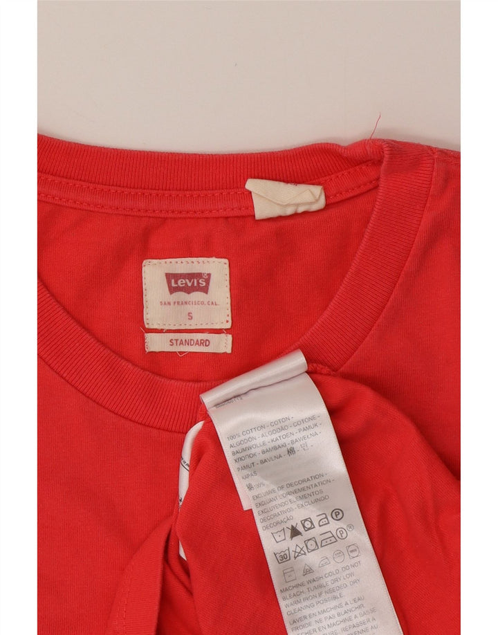 Tricou standard pentru bărbați LEVI'S Top mic bumbac roșu
