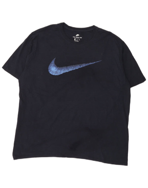 Tricou grafic Nike pentru bărbați cu croială atletică Top 2XL bleumarin