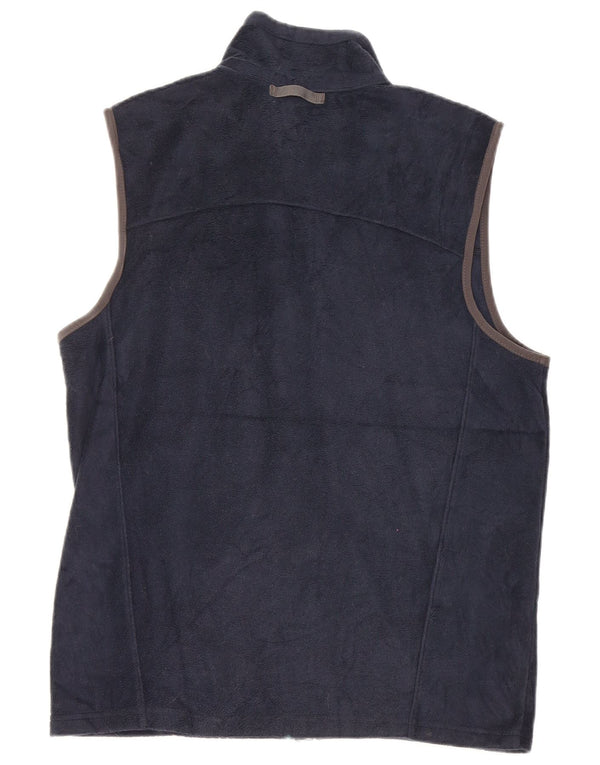 EDDIE BAUER Gilet pentru bărbați din lână UK 36 Poliester bleumarin mic