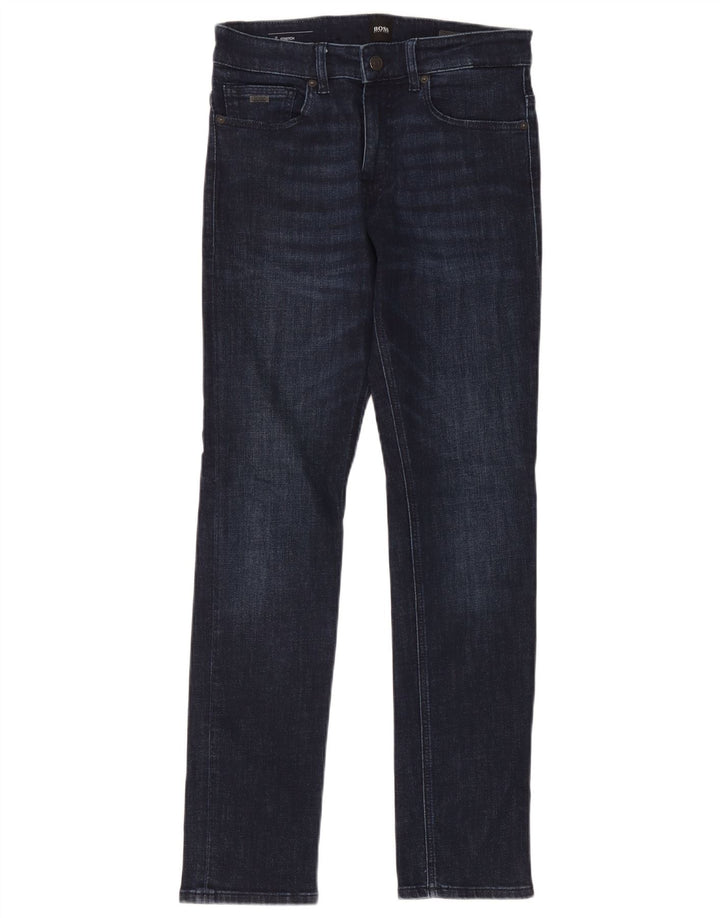 Blugi pentru bărbați Hugo Boss Stretch Slim W30 L32 Bumbac bleumarin