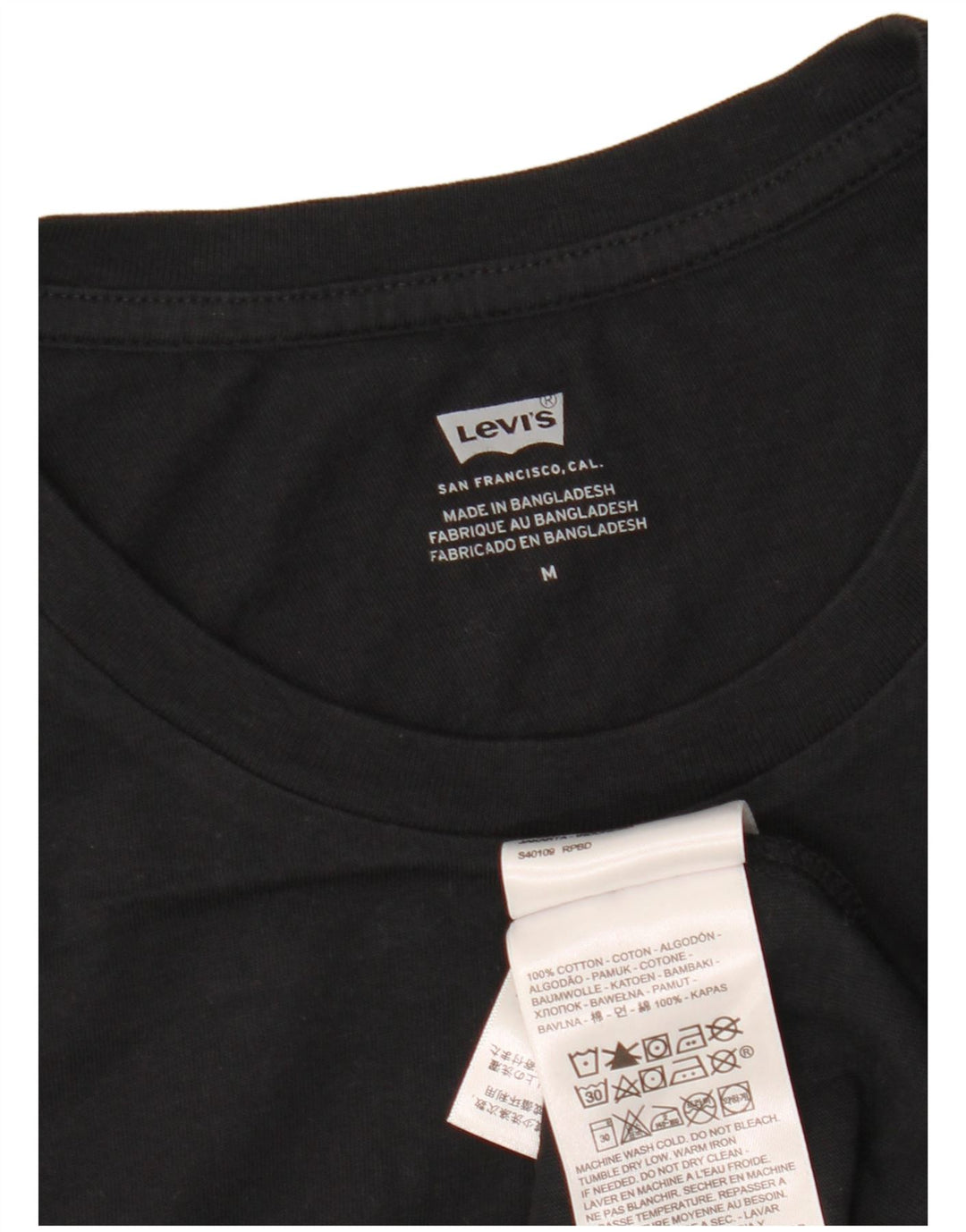 Tricou grafic pentru bărbați Levi's Top mediu negru bumbac