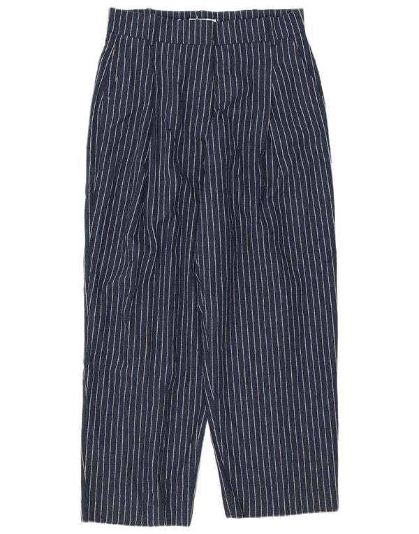 Pantaloni chino pentru femei cu talie înaltă John Lewis UK 12 Medium L32 L28 Bleumarin