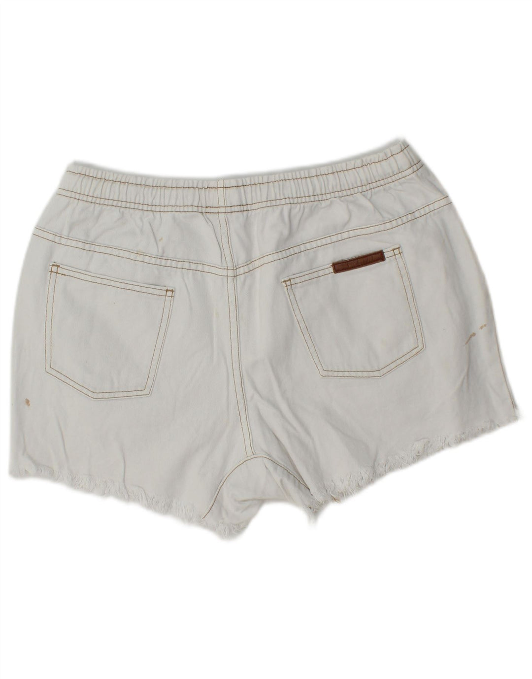 Pantaloni scurți din denim învechit pentru femei Billabong W30 bumbac alb mediu