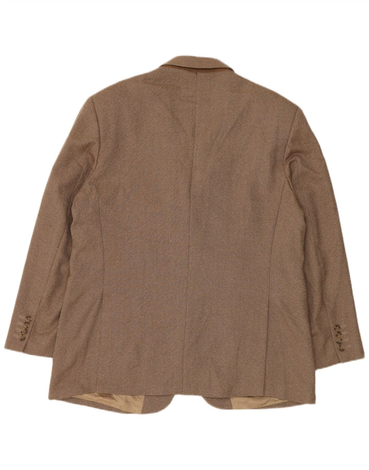 Sacou Marks & Spencer pentru bărbați cu 2 nasturi, UK 44 XL, bej, lână nouă