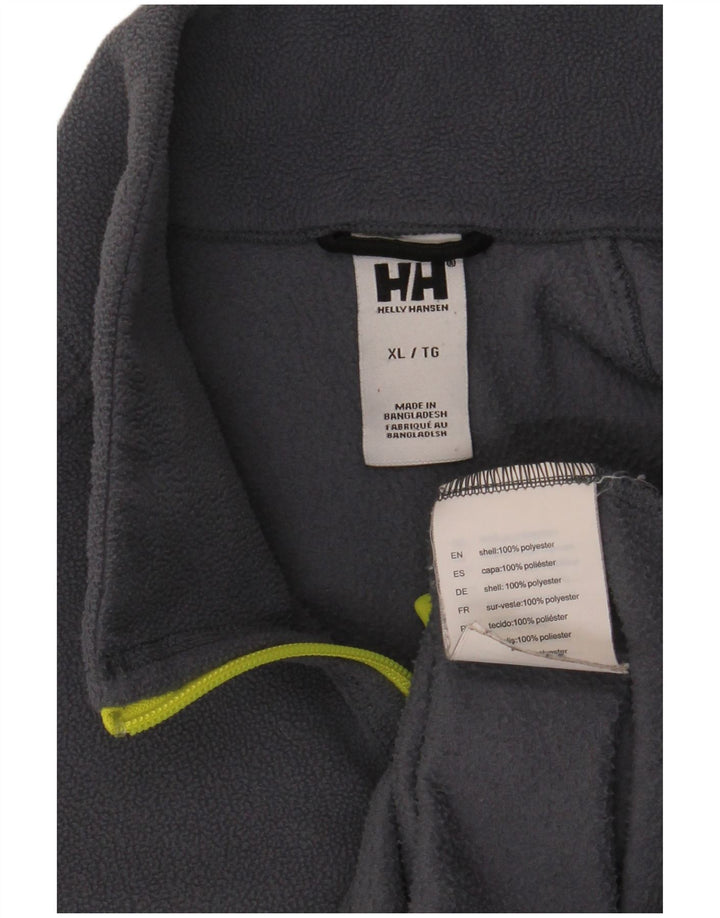 Pulover pentru bărbați Helly Hansen, cu fermoar și gât, XL, poliester bleumarin