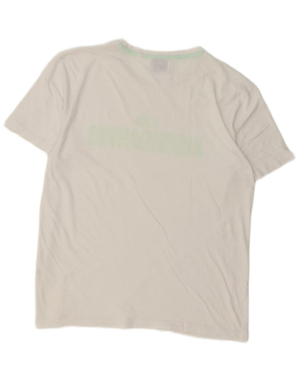 Americanino Tricou cu grafică obișnuită pentru bărbați Top mediu din bumbac alb