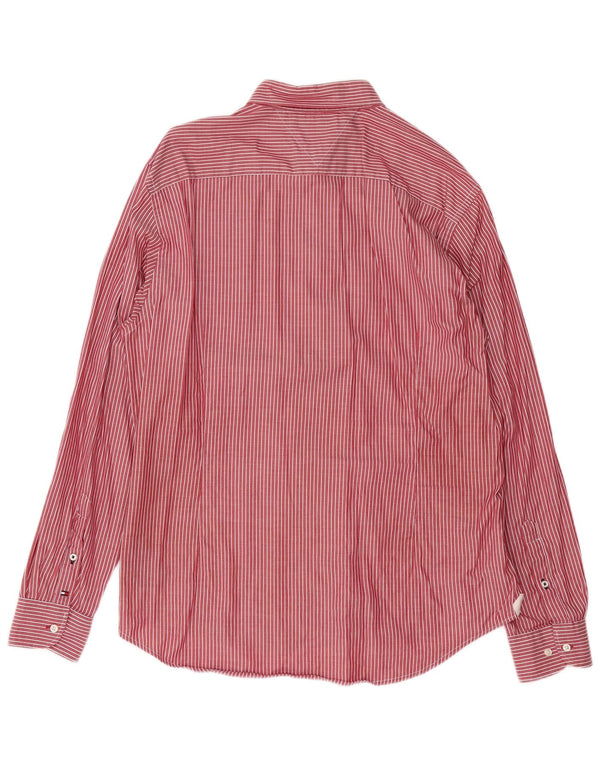 TOMMY HILFIGER Cămașă pentru bărbați New York Fit XL, bumbac cu dungi roșii