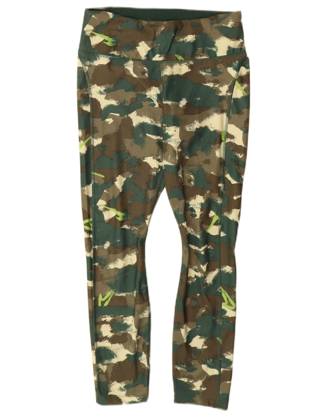 Leggings Dri Fit NIKE pentru femei UK 12 Poliester camuflaj verde mediu