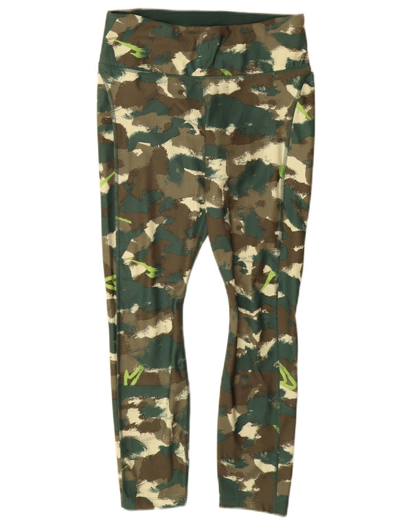 Leggings Dri Fit NIKE pentru femei UK 12 Poliester camuflaj verde mediu