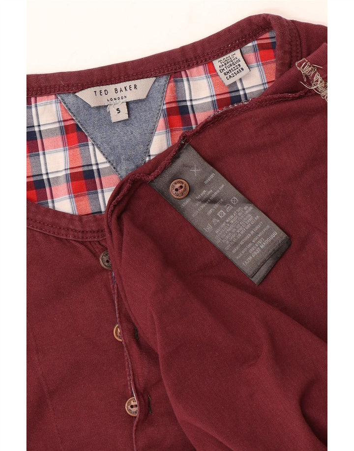 Top pentru femei Ted Baker cu mânecă lungă, mărimea 5 XL, bumbac maro