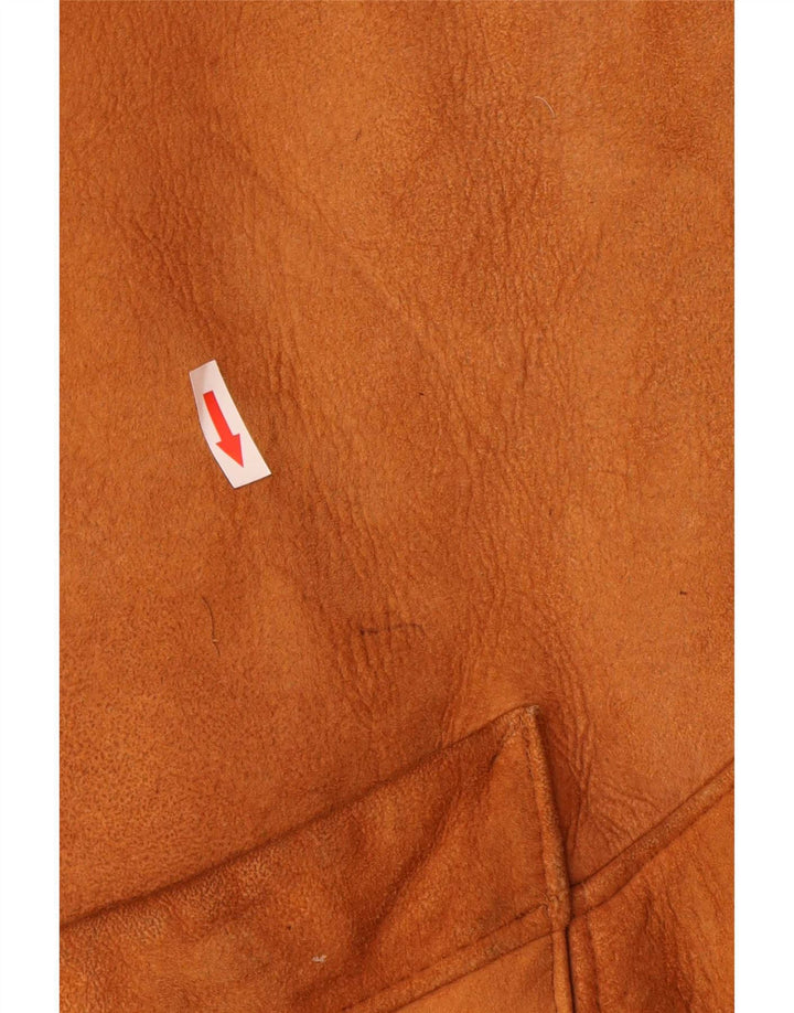 Pardesiu supradimensionat din shearling vintage pentru femei UK 16 mare bej